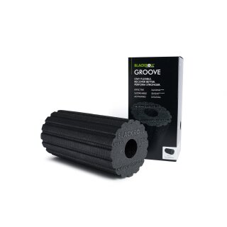 BLACKROLL® Grove Standard Faszienrolle in schwarz